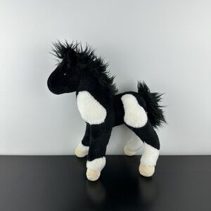 Douglas Runner Black & White Paint Foal Horse 10” #4545 Plush Pony Stallion